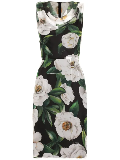 Dolce & Gabbana floral-print mini dress Black F6TLBTIS1XD