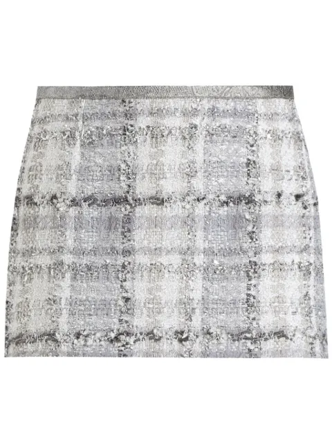 Dolce & Gabbana tweed mini skirt Grey F4CC8TFQZAE