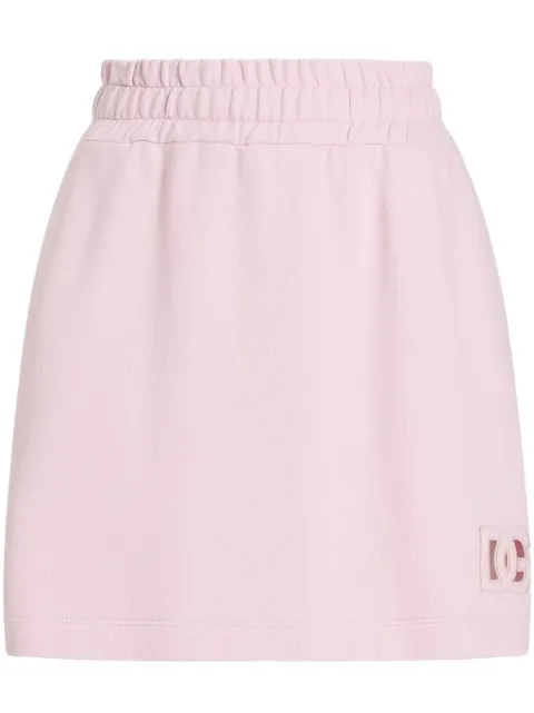 Dolce & Gabbana embroidered logo skirt Pink F4C2WZGDCX0
