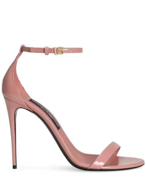 Dolce & Gabbana polished calfskin sandals Pink CR1717A1037