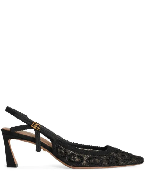 Dolce & Gabbana lace slingback pumps Black CG0852A9S26