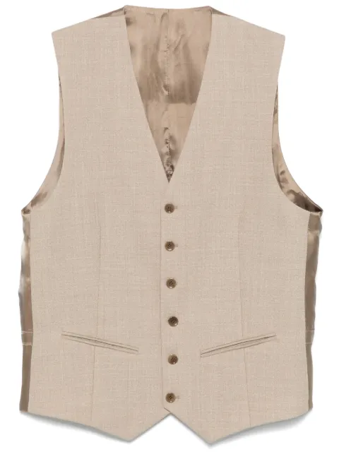 FURSAC mélange-effect waistcoat Neutrals FHPVE0017856