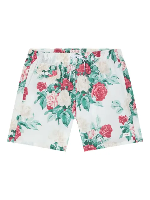 FURSAC floral-print swim shorts White FHPMB00006
