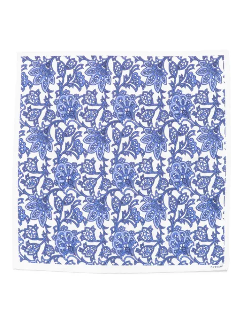 FURSAC floral-print pocket scarf White FHABO00109