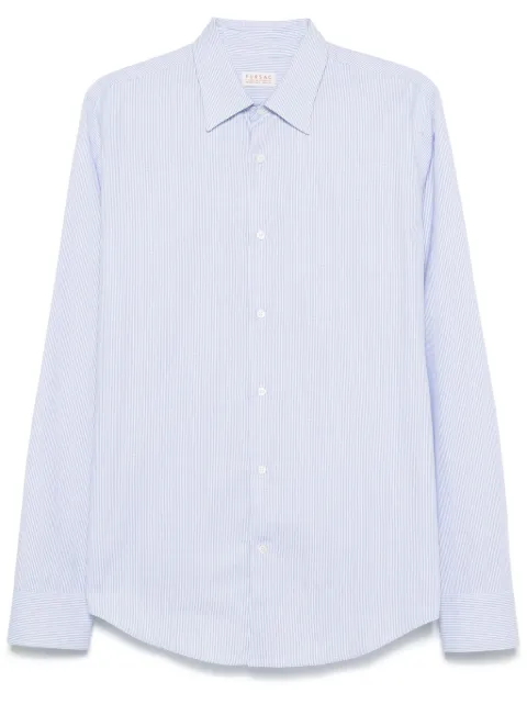 FURSAC patterned-jacquard shirt Blue FHPCH00236