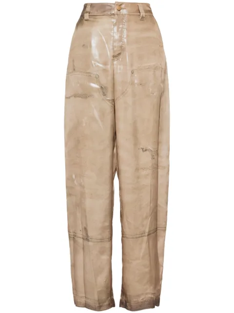 Alexander Wang trompe-l'oeil print pants Neutrals 1WC3244735