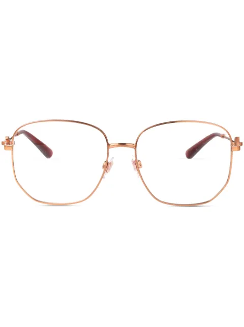 Dolce & Gabbana Eyewear square-frame glasses Gold DG1356