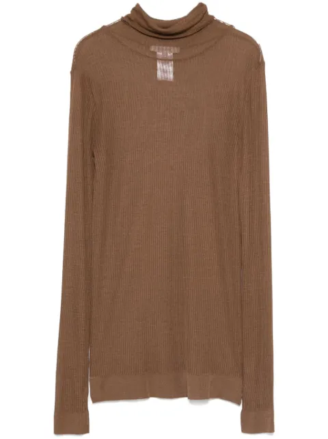 LEMAIRE high-neck sweater Brown TO1279LK1017