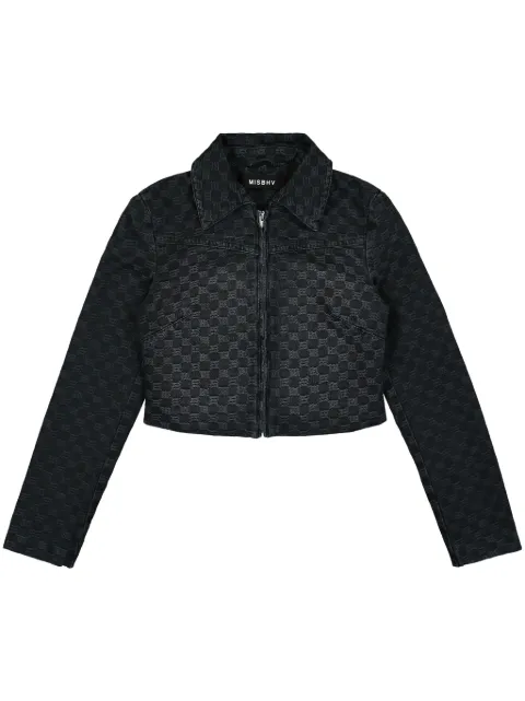 MISBHV jacquard cropped jacket Black 241W400