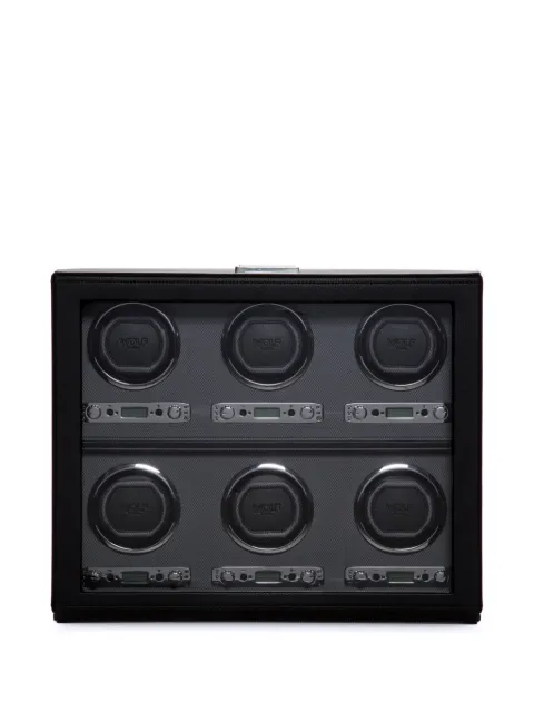 WOLF six-piece watch winder Black 456802