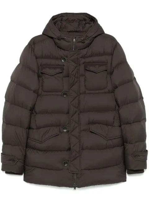 Herno black puffer jacket Brown PI004ULE12456Z