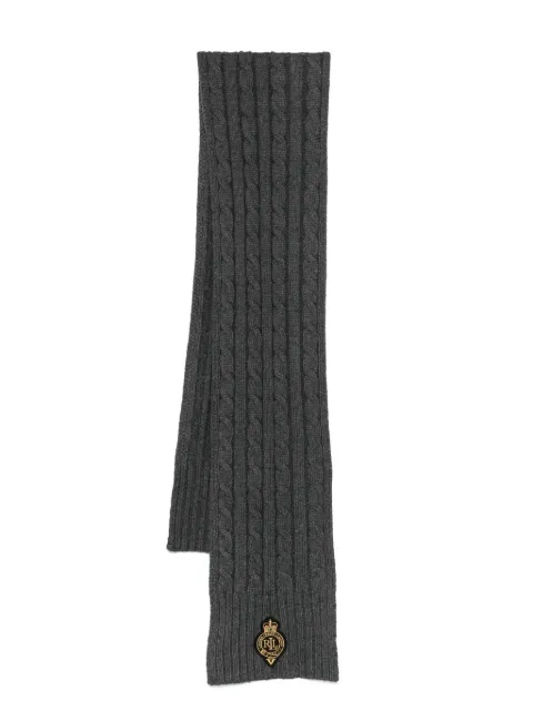 Lauren Ralph Lauren cable-knit scarf Grey 454960071