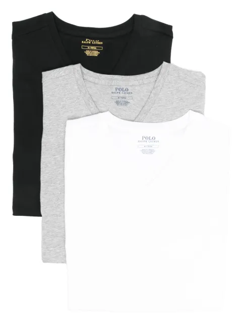 Polo Ralph Lauren V-neck T-shirt (pack of three) Black 714936903002