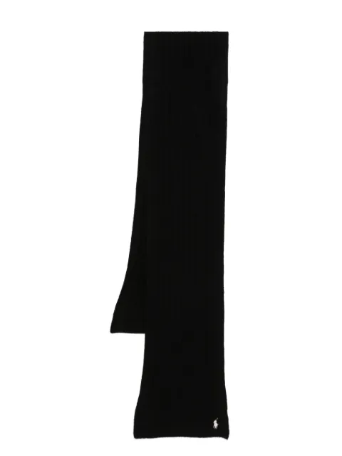 Polo Ralph Lauren cable-knit scarf Black 455956296001