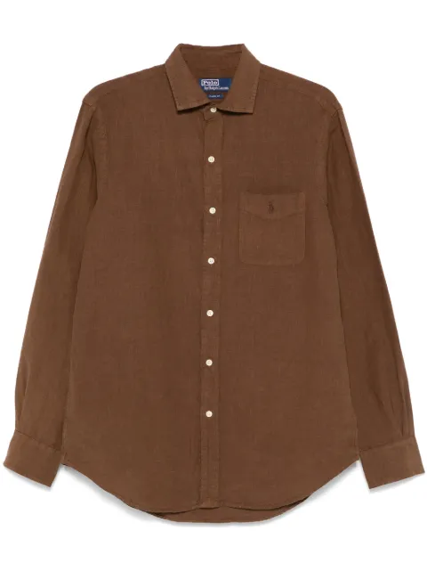 Polo Ralph Lauren Polo Pony-embroidered shirt Brown 710942586006