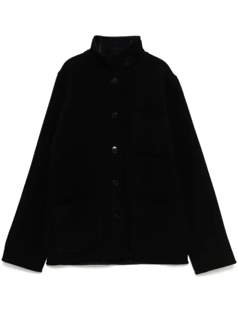 agnès b. felt oversized jacket Black XI65UT63