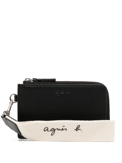 agnès b. leather wallet Black P586VTE4