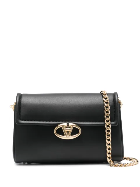 Valentino Garavani VLogo Signature-plaque shoulder bag Black WB0Q63ZFJ