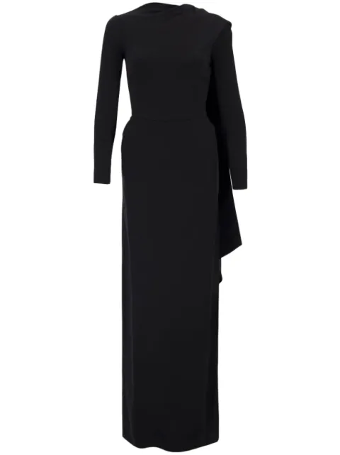 Balenciaga cape-design gown Black 809037TRO27