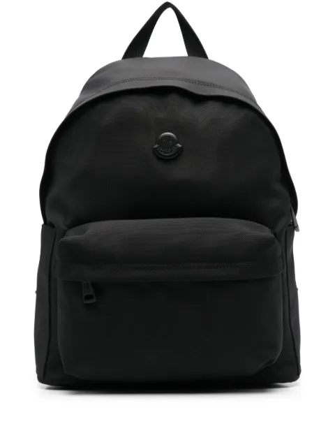 Moncler logo-patch backpack Black L109A5A00009M7755
