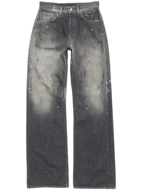 Acne Studios faded loose jeans Black A00513