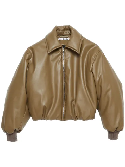 Acne Studios coated bomber jacket Green A90570