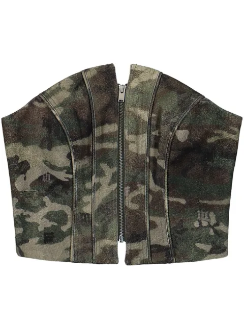 MISBHV Camo Corset top Green 241W141