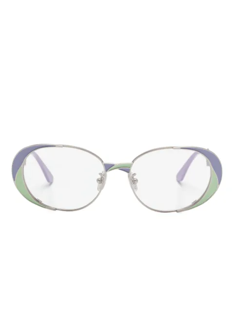 Marni Eyewear oval-frame glasses Purple Q4M