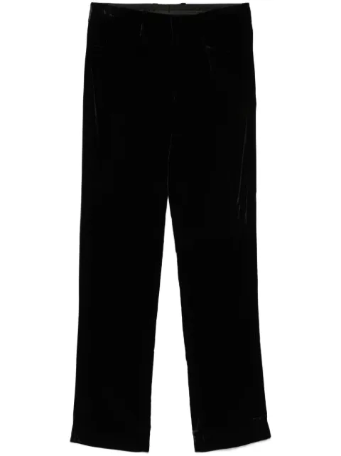 Gucci Pre-Owned 1990s velvet trousers Black GUC290KB