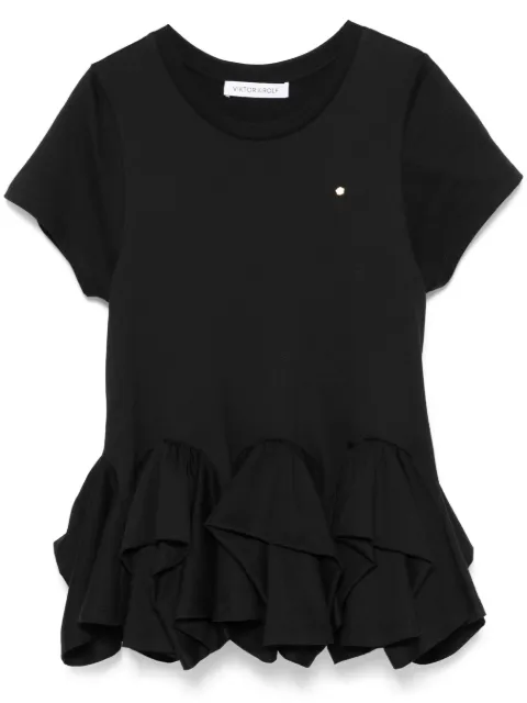 Viktor & Rolf peplum-hem T-shirt Black ET0643199225