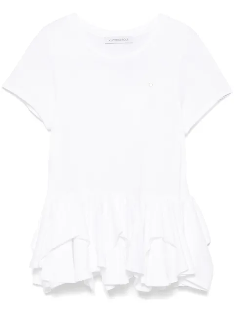 Viktor & Rolf peplum-hem T-shirt White ET0643111225