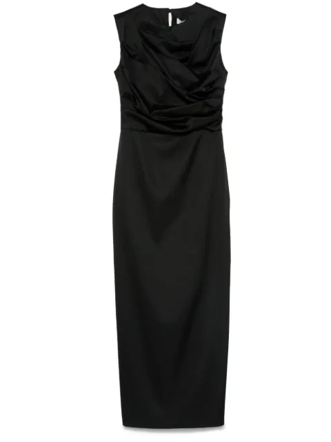 Viktor & Rolf pleated maxi dress Black TD0722299225