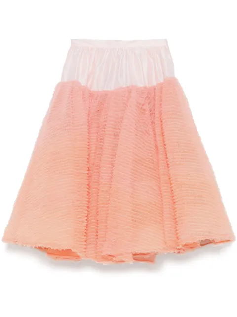 Viktor & Rolf ruffled midi skirt Pink EB0482221225