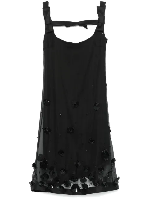 Viktor & Rolf embroidered mini dress Black TD0752299225