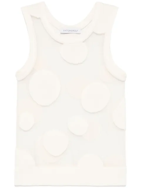 Viktor & Rolf polka-dot tank top White EK0123145225