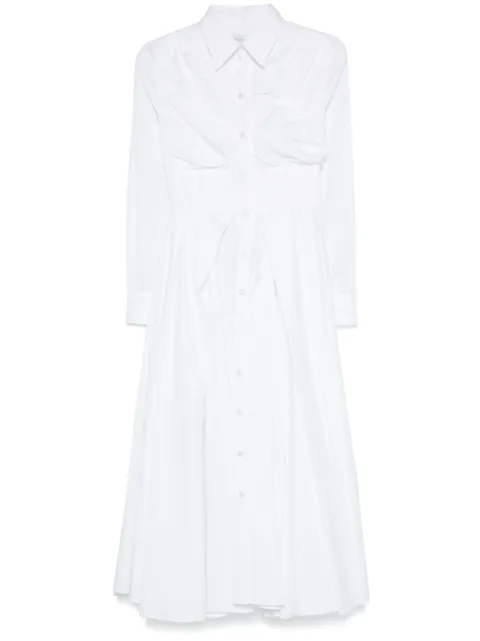 Viktor & Rolf pleated midi shirt dress White TD0732111225
