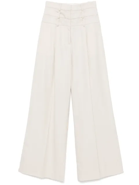 Viktor & Rolf triple-layer trousers Neutrals TB0542236225