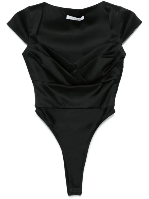 Viktor & Rolf sweetheart pleat-detailing bodysuit Black TT0602299225