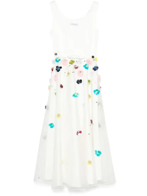 Viktor & Rolf embroidered A-line maxi dress White TD0762213225