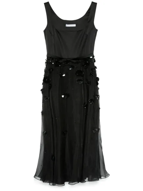 Viktor & Rolf embroidered A-line maxi dress Black TD0762299225