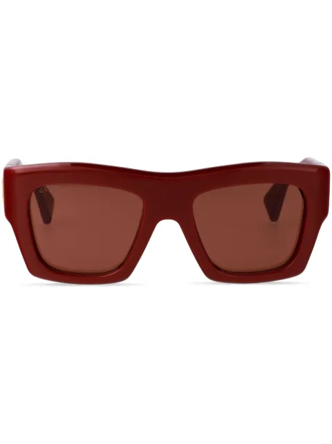 Gucci Eyewear logo-lettering sunglasses Red GG1772S003