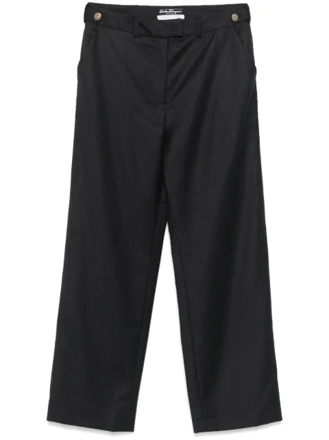 Ferragamo Pre-Owned 1990s pinstriped trousers Blue SFE250CP