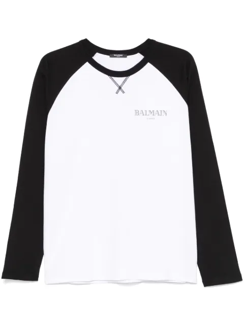 Balmain two-tone T-shirt White DH0EK055GE07