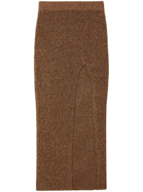 Alanui Shady beach skirt Brown LWHL02CR25KNI0016000