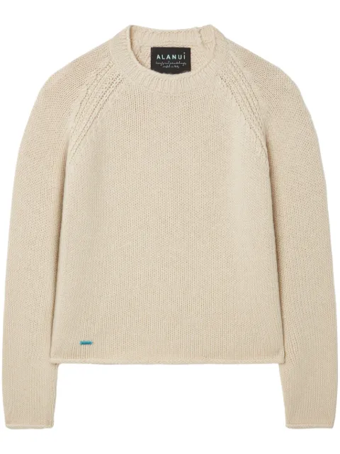 Alanui cashmere-cotton jumper Neutrals LWHE076R25KNI0020300