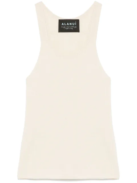 Alanui Finest tank top Neutrals LWHT005R25KNI0010300