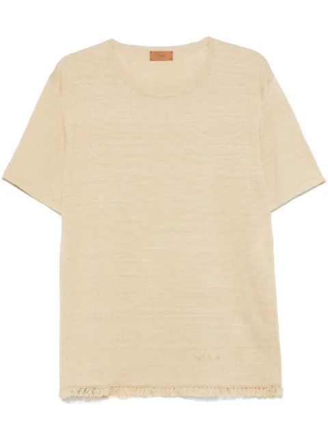 Alanui linen T-shirt Neutrals LMHW002R25KNI0011717