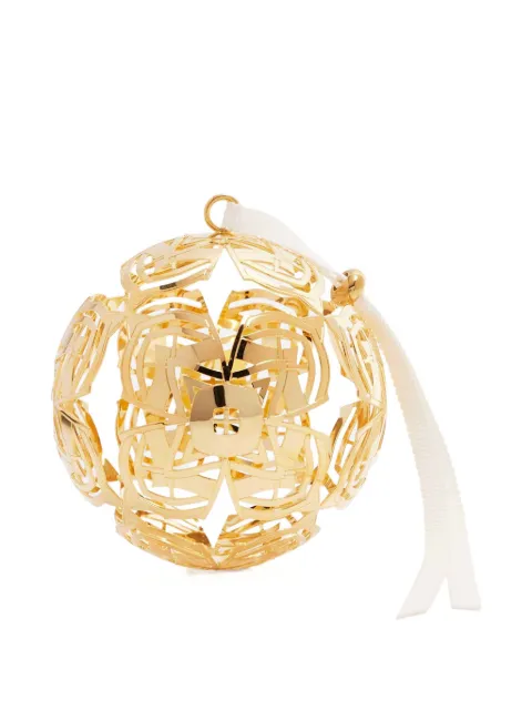 Christofle geometric-pattern bauble Gold 4754664
