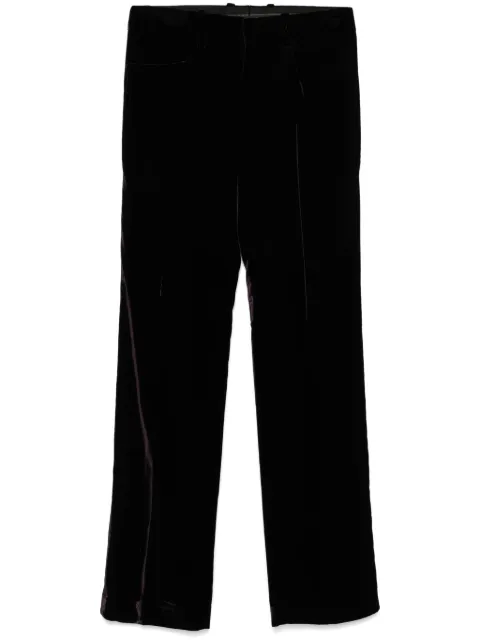 Gucci Pre-Owned 2000s velvet trousers Purple GUC290CM