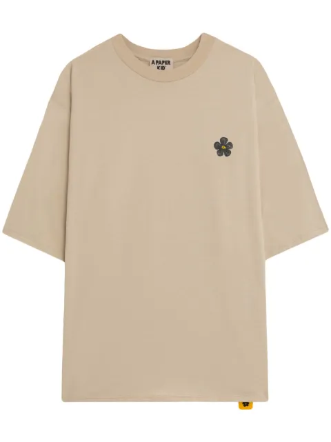 A Paper Kid logo-print t-shirt Neutrals F4PKUATH062